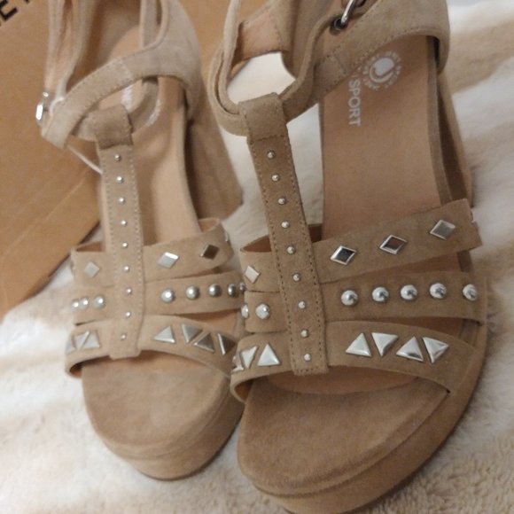 Janet Sport Platform Sandal Size 37 IOB - Picture 6 of 9